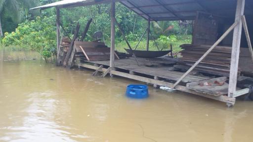 Alerta por el desbordamiento de los ríos en el municipio del Bajo Baudó, en el Chocó