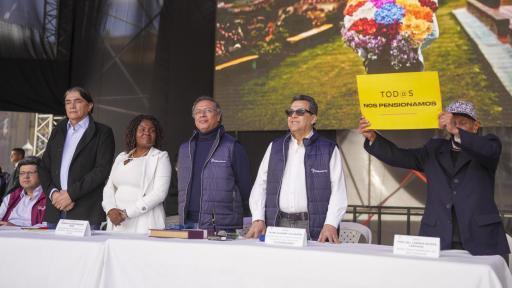 Presidente Gustavo Petro sancionó la Ley de Reforma Pensional