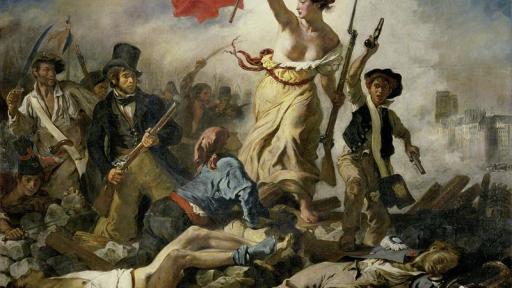 Le 28 Juillet. La Liberté guidant le peuple. Dominio público.