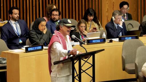 Presidente Petro llama a la paz en clausura de la Asamblea de la ONU en Nueva York