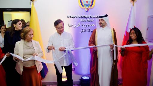 Gustavo Petro inauguró embajada de Colombia en Catar