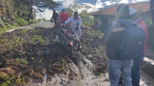 Deslizamiento en Arboleda, Nariño