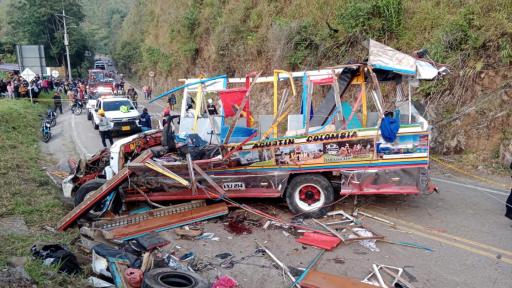 Accidente bus Huila: siete muertos y treinta heridos 