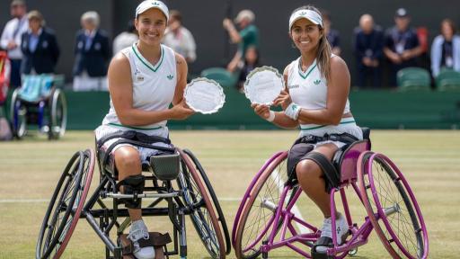 La tenista colombiana Angélica Bernal fue homenajeada en Wimbledon