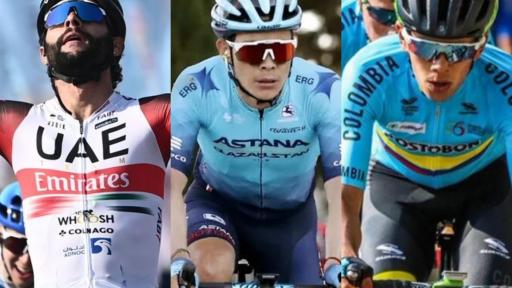 Fernando Gaviria, Miguel Ángel López y Harold Tejada, ciclistas colombianos en Giro de Italia 2022