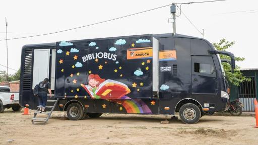 Bibliobús en Arauca: Biblioteca en bus 