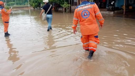 Emergencia invernal en el departamento de Cesar por lluvias