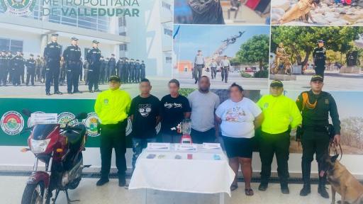 Policía Nacional desarticuló banda dedicada al microtráfico en Agustín Codazzi