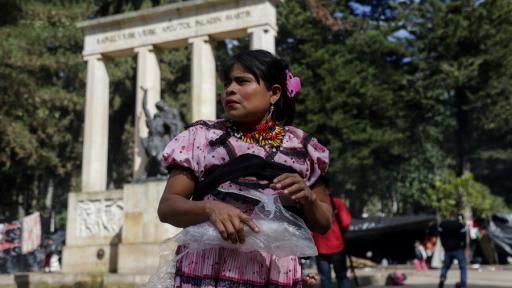 Indígenas embera en Bogotá 