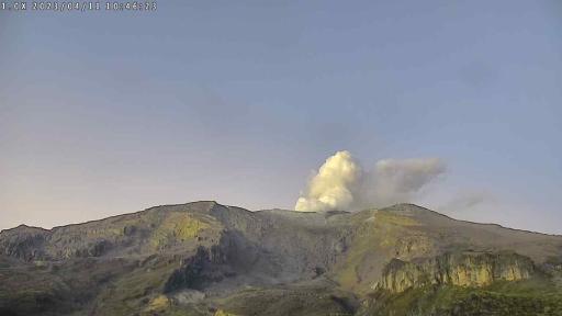 Nevado del Ruiz: estado del volcán, sismicidad y ceniza hoy