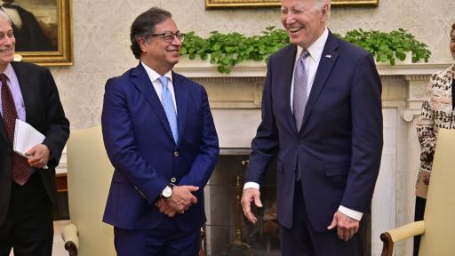 Presidentes de Colombia, Gustavo Petro, y de Estados Unidos, Joe Biden.