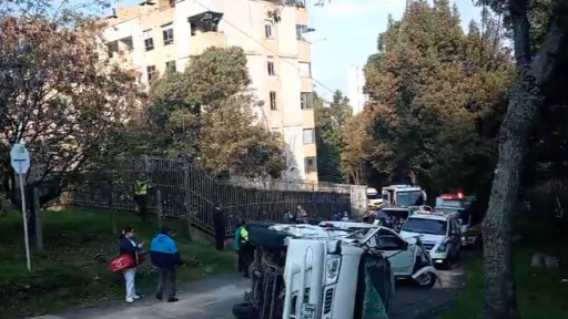 13 menores lesionados luego del accidente de una ruta escolar en Bogotá 