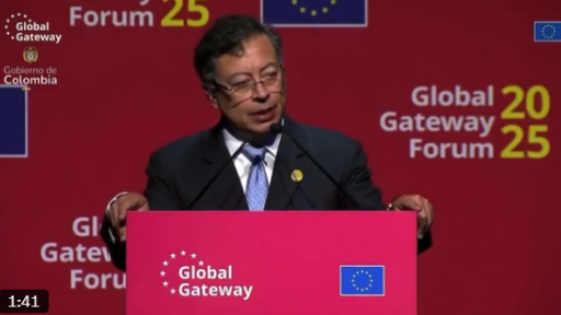 Intervención Gustavo Petro en Bruselas: conectar al mundo a través de la Amazonía