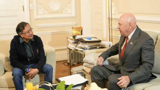 Encuentro entre el presidente Gustavo Petro y John McNamara