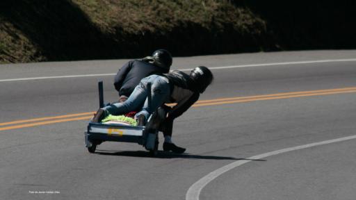 Tradicional carrera de carritos de madera en Tangua, Nariño