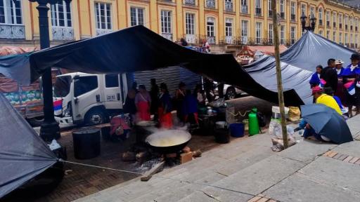 Plaza de Bolívar: Campesinos, indígenas y afros lograron acuerdos con el Gobierno nacional