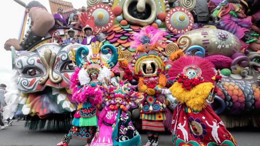 Arte colombiano en Eurasia: muestra del carnaval de Pasto