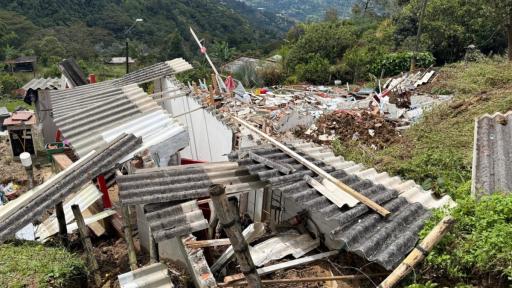 Lluvias en Antioquia dejan un fallecido y 60 familias damnificadas
