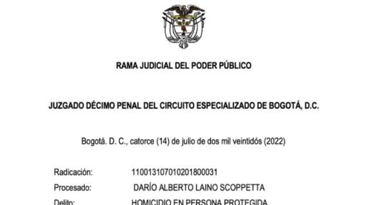 Condena a Darío Laíno Scopetta condenado 