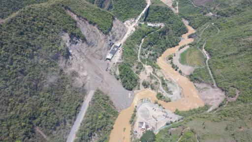 Derrumbe en vía Uramita - Dabeiba en Antioquia