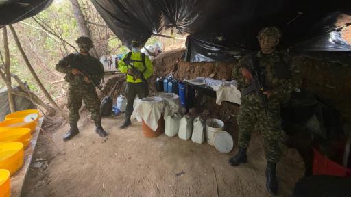 Ejército destruyó laboratorio de cocaína en del ELN en Norte de Santander