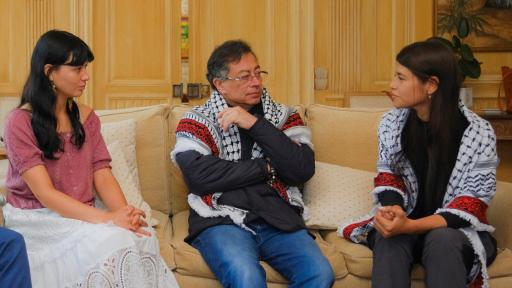 Gustavo Petro regresó al país con las colombianas secuestradas en Israel
