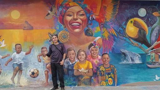 Mural por la vida en Tumaco