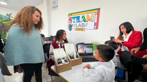 Gobierno nacional inauguró un laboratorio STEAM en Pasto
