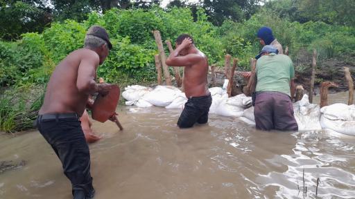 Inundaciones en San Estanislao, Bolívar