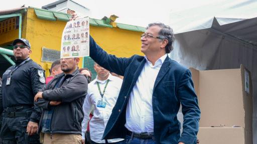 Candidato del Pacto Histórico, Gustavo Petro