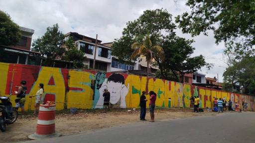 Mural Las Cuchas tienen Razón en Florencia