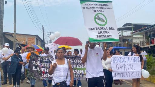 Cartagena del Chairá se moviliza por la vida, la paz y la convivencia