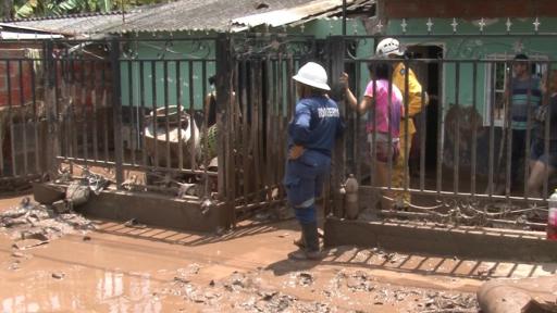 Damnificados por las lluvias en Supía, Caldas