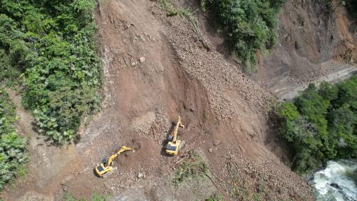 Cierre en vía Risaralda-Chocó por deslizamiento de gran magnitud