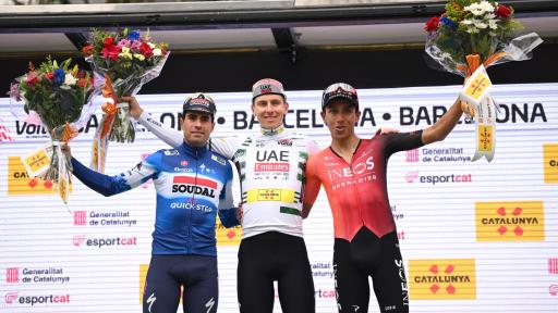 Clasificación Vuelta a Cataluña: Egan Bernal en el podio
