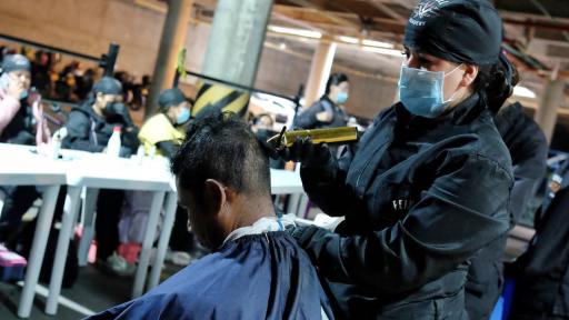 Duchas para habitantes de calle en Bogotá 