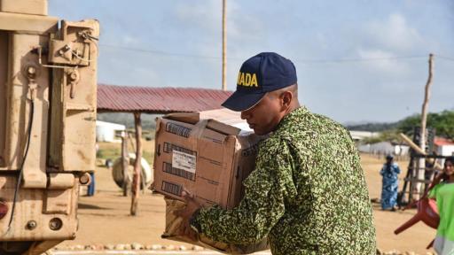 Fenómeno de El Niño: Armada Nacional lleva agua a la Alta Guajira