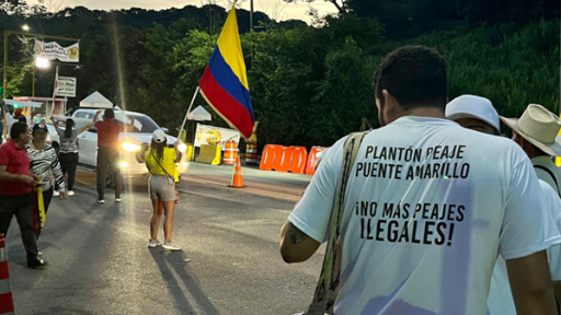 Protestas en peajes del Meta