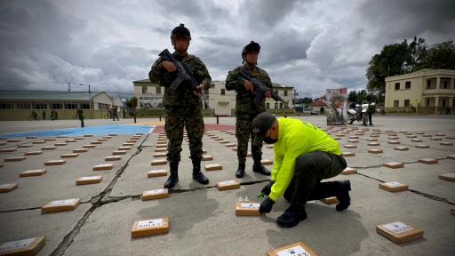 Incautación de droga con destino a Ecuador 