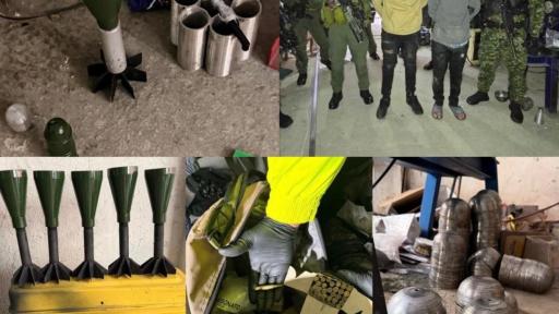 Incautan en Bogotá depósito clandestino dedicado a la fabricación de artefactos explosivos