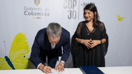 Colombia recibió en la COP30 US$100 millones para acelerar su revolución verde