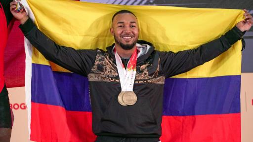 Tres medallas de bronce para Jhon Esneider Moreno | Mundial de Pesas