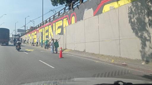  Eliminación de mural en Medellín 