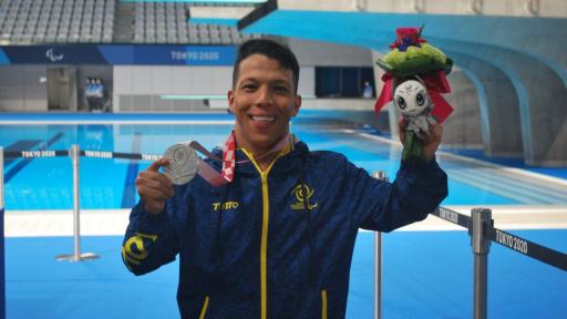 Nelson Crispín se volvió a ‘bañar de gloria’ en los Juegos Paralímpicos