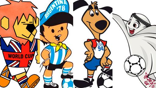 Las mascotas del mundial en toda su historia