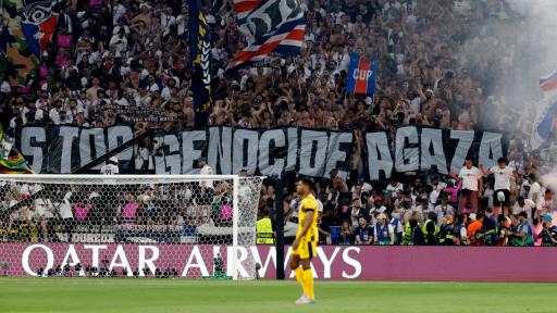 Hinchas del PSG expresan apoyo a Palestina durante la final de la Champions League 2025