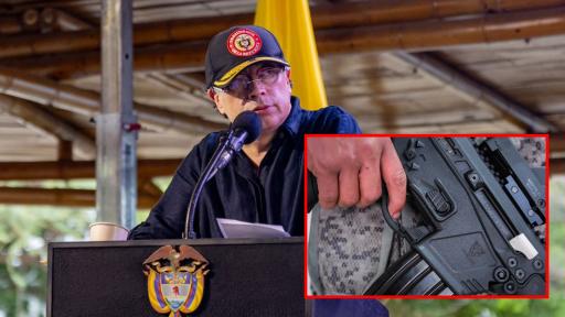 Presidente Petro presentó el fusil Jaguar desarrollado por Indumil