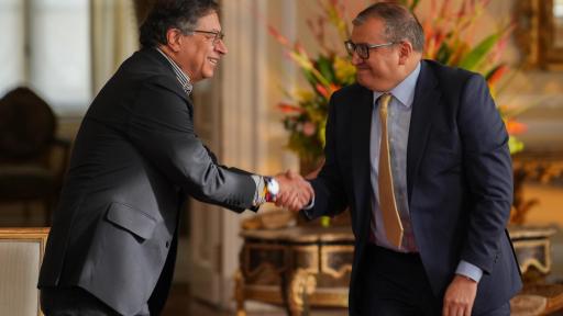 Presidente Petro en posesión de Miguel Polo