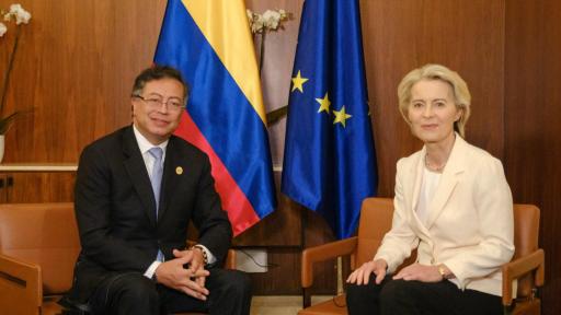 El presidente Petro y la presidenta de la Comisión Europea, Ursula von der Leyen