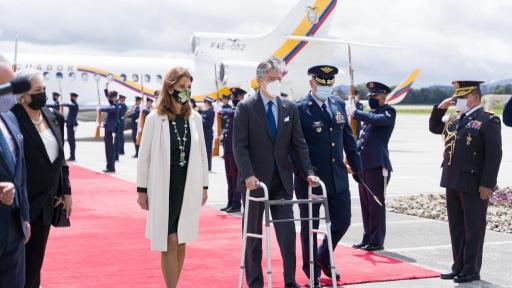 Presidente de Ecuador arriba a Colombia para participar en el XXI Consejo Presidencial Andino